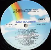 LP - Bellamy Brothers - Greatest Hits Volume III