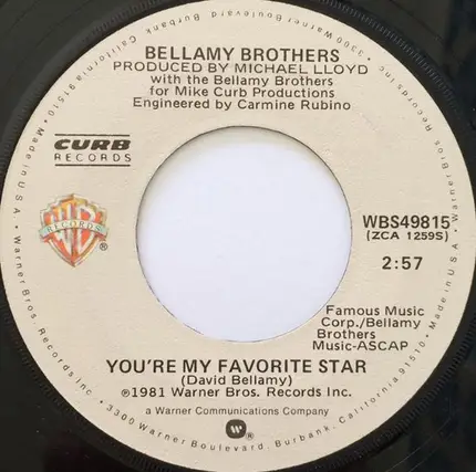 Bellamy Brothers - You're My Favorite Star