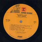 LP - Bert Jansch - Rosemary Lane - textured sleeve