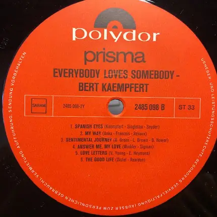 Bert Kaempfert - Everybody Loves Somebody