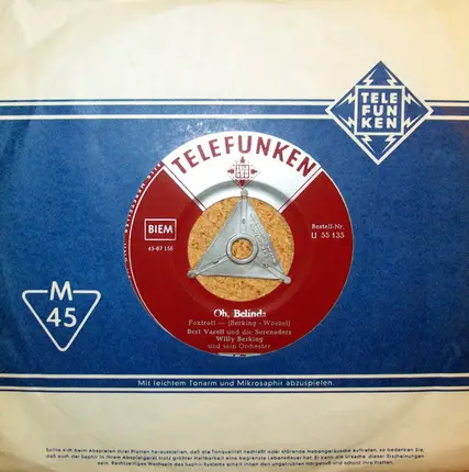 Bert Varell - Oh, Belinda / Chip-Chop, Bella Viola