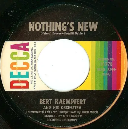 Bert Kaempfert & His Orchestra - Three O'Clock in the Morning