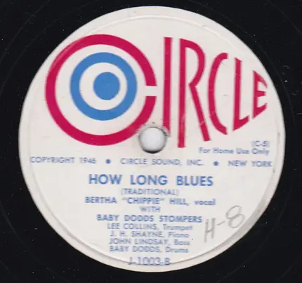 Bertha "Chippie" Hill With Lovie Austin's Blues Serenaders - Trouble In Mind / How Long Blues
