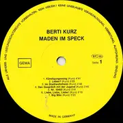 LP - Berti Kurz - Maden Im Speck