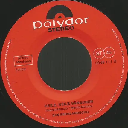 Berglandecho - Rucki Zucki / Heile, Heile Gänschen