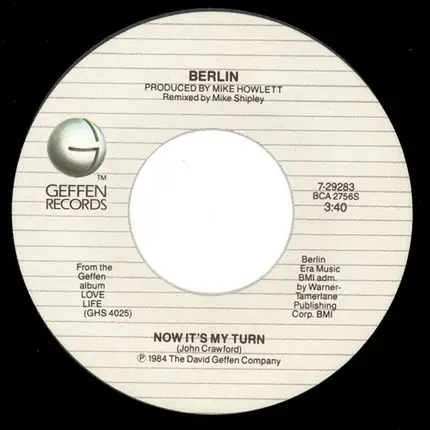 Berlin - Now It's My Turn