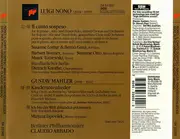 CD - Nono / Mahler (Claudio Abbado) - Il Canto Sospeso / Kindertotenlieder