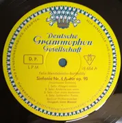 LP - Mendelssohn (Maazel) - Symphony No. 4 In A Major, Op. 90 (Italian), Symphony No. 5 in D Major, Op. 107 (Reformation) - Tulip rim / Mono