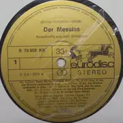LP - Händel - Der Messias Ausschnitte - Yellow label