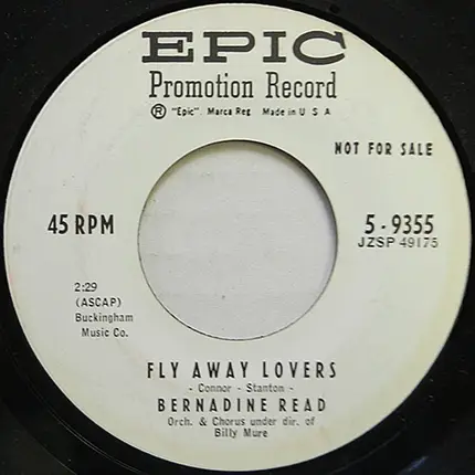 Bernadine Read - Fly Away Lovers / Swamp Legend