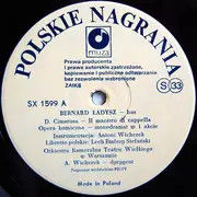 LP - Bernard Ładysz Sings Operatic Arias By Gioacchino Rossini , Gaetano Donizetti , Giovanni Battista P - Il Maestro Di Cappella