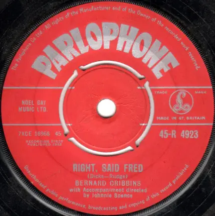 Bernard Cribbins - Right, Said Fred