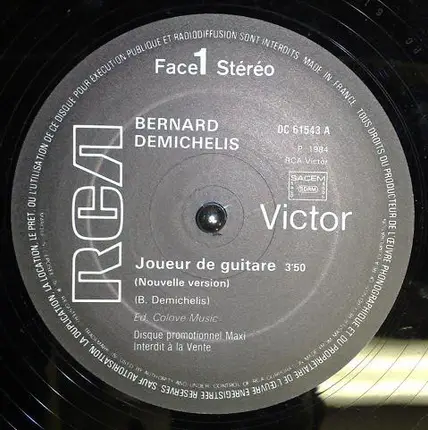 Bernard Demichelis - Joueur De Guitare