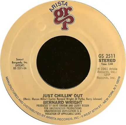 Bernard Wright - Just Chillin' Out