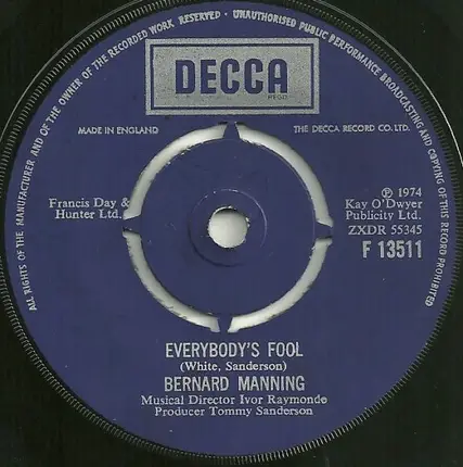 Bernard Manning - Everybody's Fool