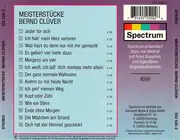 CD - Bernd Clüver - Meisterstücke