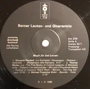 LP - Lauten & Trio - Musik Für Drei Lauten / Musik Für Drei Gitarren