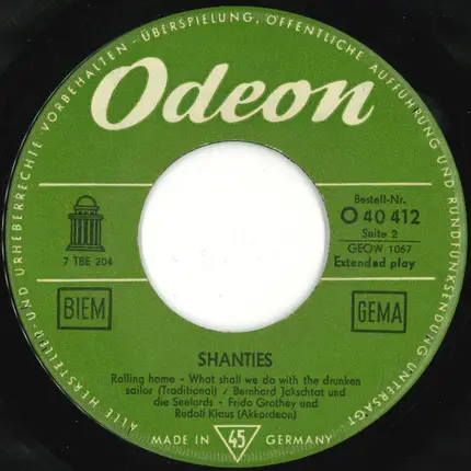 Bernhard Jakschtat Und Die Seelords - Shanties