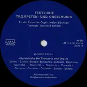 LP - Bach / Girolamo Fantini / G. B. Viviani - Festliche Trompeten- Und Orgelmusik