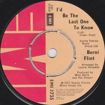 Berni Flint - Early Morning Rain