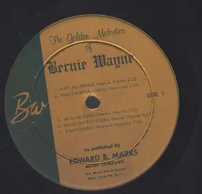 Bernie Wayne - The Golden Melodies Of Bernie Wayne.