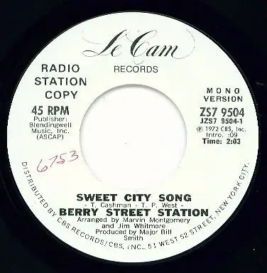 Berry Street Station - Sweet City Song