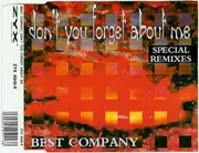 CD Single - Best Company - Don't You Forget About Me (Special Remixes)