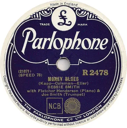 Bessie Smith And Her Blue Boys / Bessie Smith - Muddy Water (A Mississippi Moan) / Money Blues