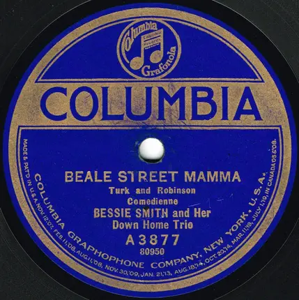Bessie Smith And Her Down Home Trio - Aggravatin' Papa / Beale Street Mamma