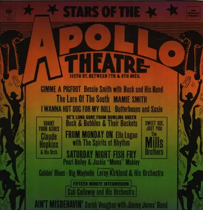 Bessie Smith & Buck & His Band, Buck & Bubbles & Their Buckets - Stars Of The Apollo Theatre