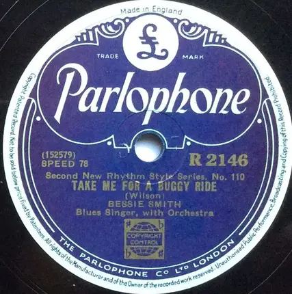 Bessie Smith - Gimme A Pigfoot / Take Me For A Buggy Ride