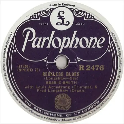 Bessie Smith - St. Louis Blues / Reckless Blues