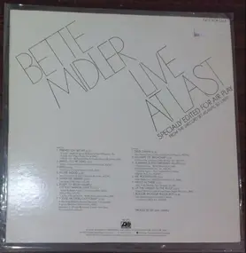 Bette Midler - Live At Last (Specially Edited For Air Play)