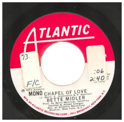 Bette Midler - Chapel Of Love