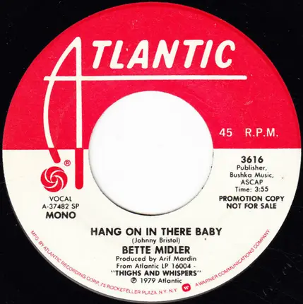 Bette Midler - Hang On In There Baby