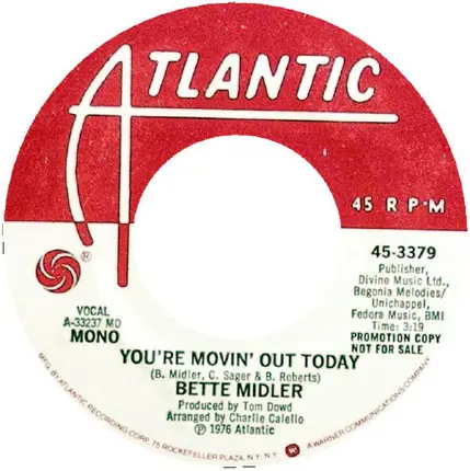 Bette Midler - You're Movin' Out Today
