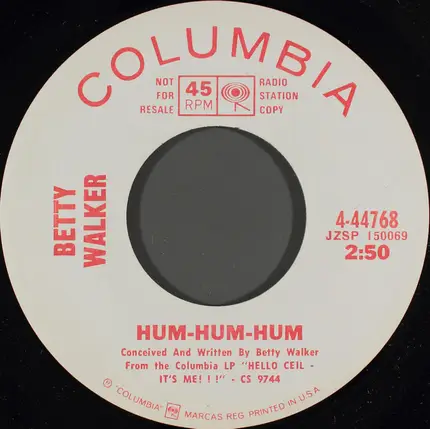 Betty Walker - Hum-Hum-Hum