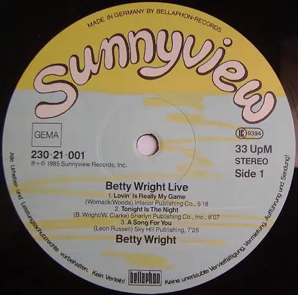 Betty Wright - Betty Wright Live