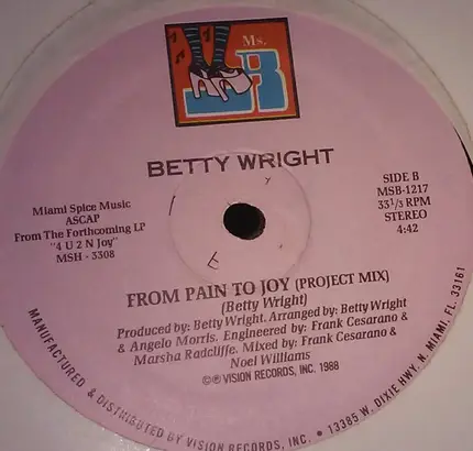 Betty Wright - From Pain To Joy