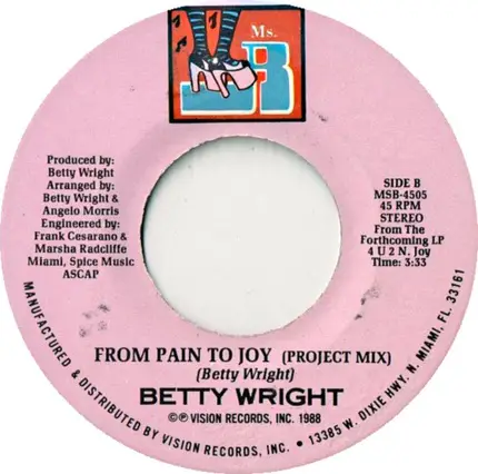 Betty Wright - From Pain To Joy
