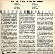 LP - Betty Carter And Ray Bryant - Meet Betty Carter And Ray Bryant - Mono + insert