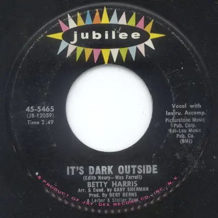 Betty Harris - It's Dark Outside / His Kiss