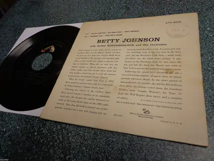 Betty Johnson With Hugo Winterhalter Orchestra - Betty Johnson