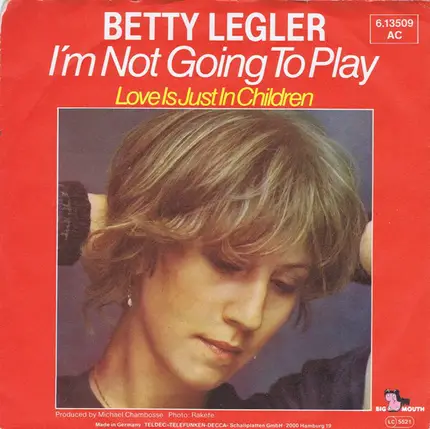 Betty Legler - I'm Not Going To Play