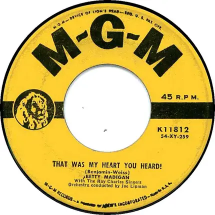 Betty Madigan - Always You / That Was My Heart You Heard!