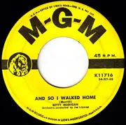 7inch Vinyl Single - Betty Madigan - Joey / And So I Walked Home