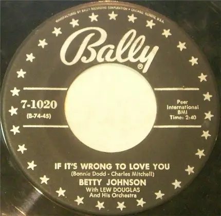Betty Johnson - I Dreamed