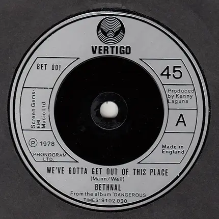 Bethnal - We've Gotta Get Out Of This Place