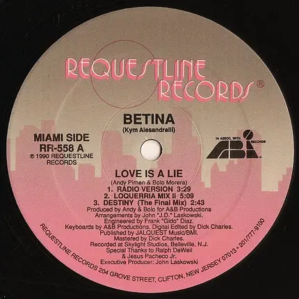 Betina, Bettina - Love Is A Lie