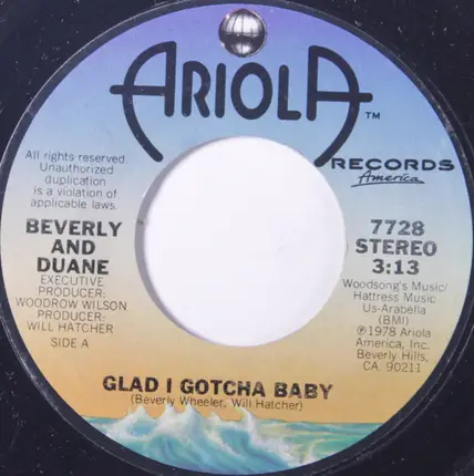 Beverly And Duane - Glad I Gotcha Baby / We Got To Stick Together